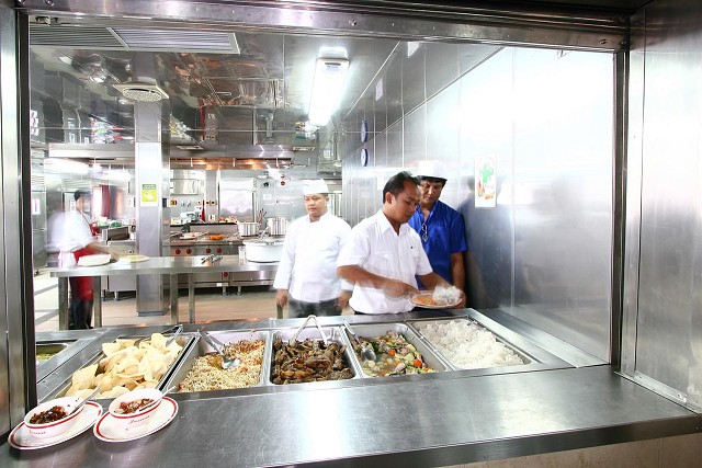Mess Hall Serving Counter